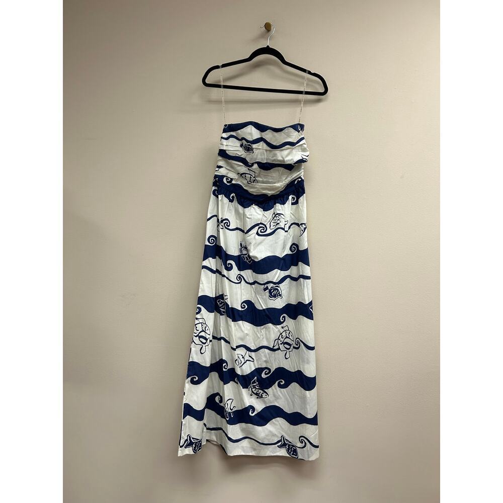 DRESS TO Paint Print Maxi Dress L NWT Retail $198 - Picture 4 of 5